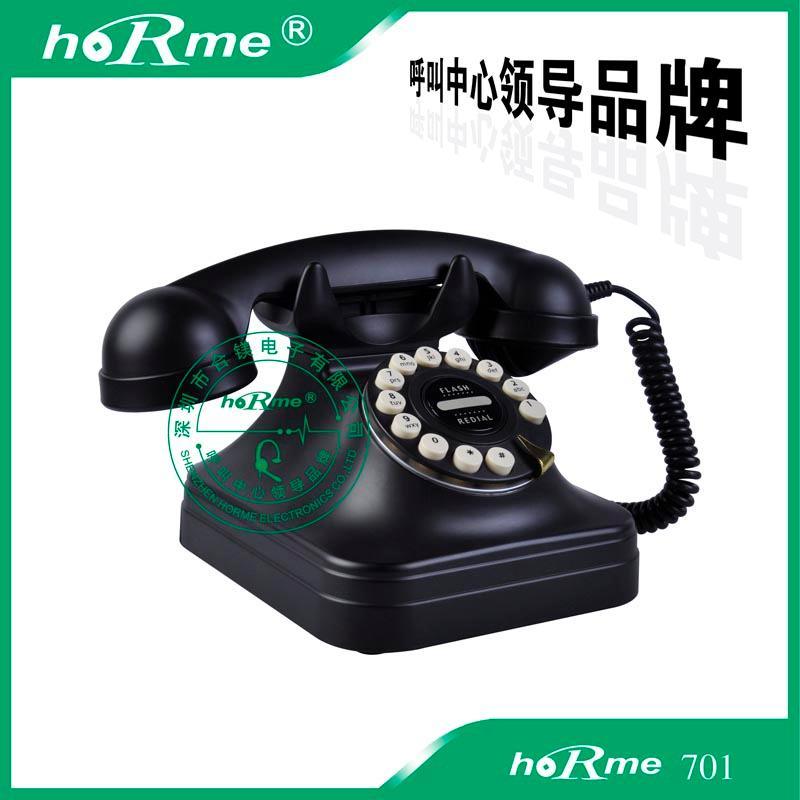 供应合701老式按键式电话机仿古电话机复古电话机座机电话古董电
